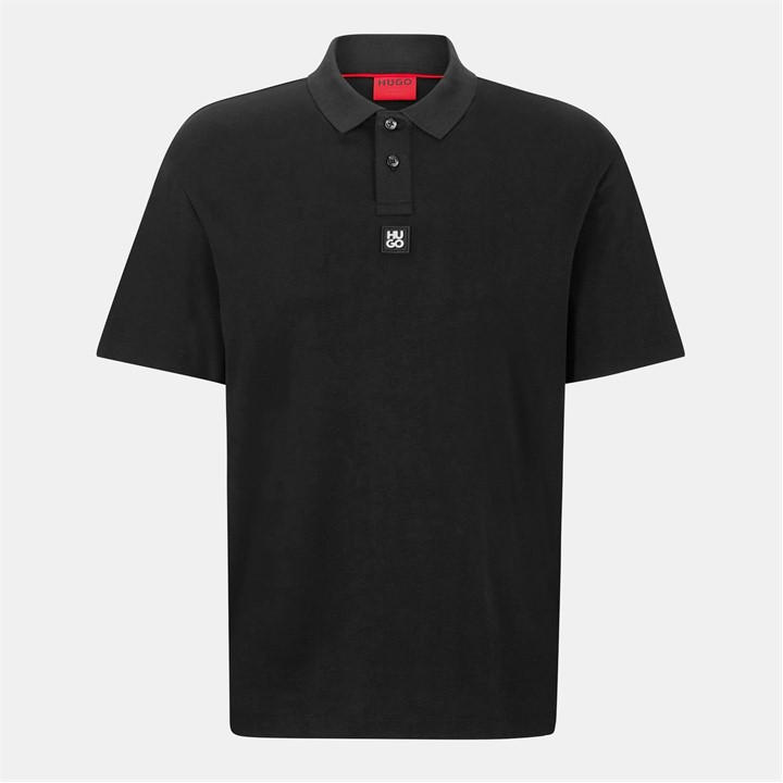Hugo Men's Black Deabono Short Sleeve Polo Shirt With Logo Detail in Size XL, Sports Direct