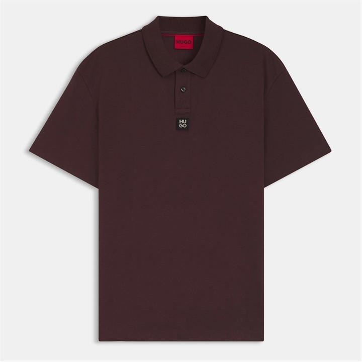 Hugo Men's Brown Deabono Short Sleeve Polo Shirt With Logo Detail in Size XL, Sports Direct