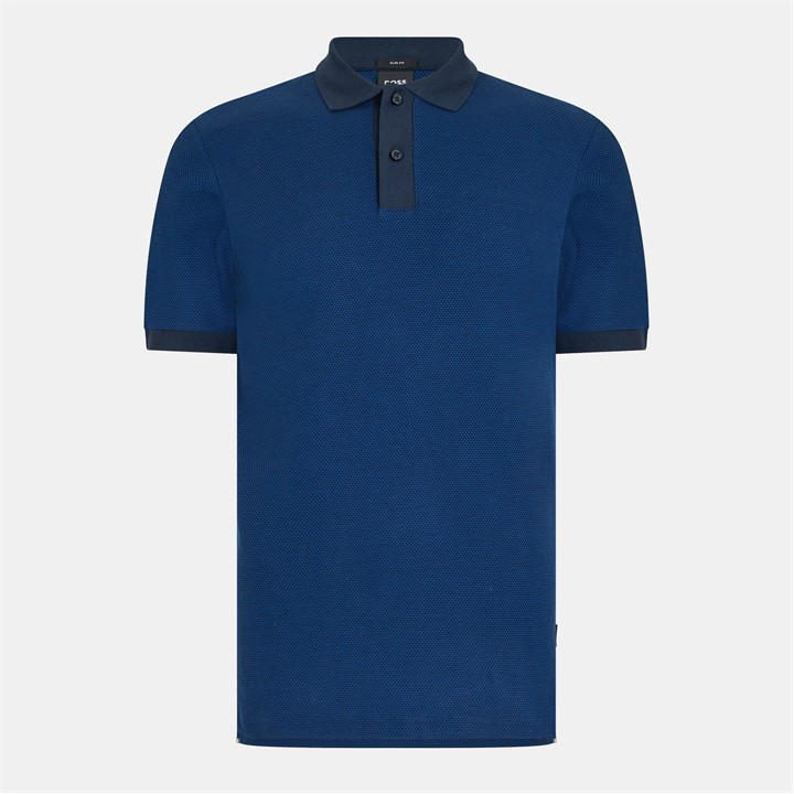 Boss Men's Blue Phillipson Short Sleeve Polo Shirt in Size 3XL, Sports Direct
