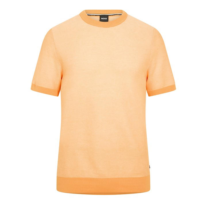 Boss Men's Orange Tantino Knitted T-Shirt in Size M, Sports Direct