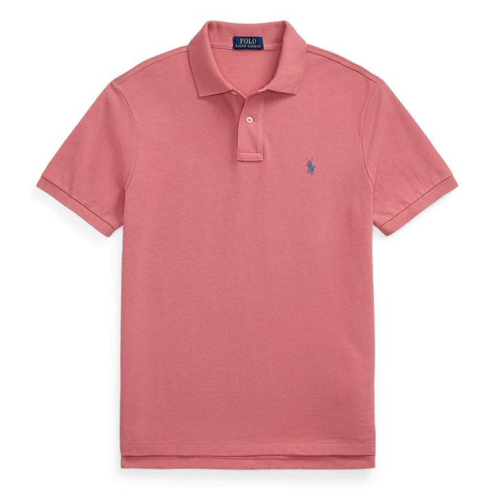 Polo Ralph Lauren Men' Pink Custom Short Sleeve Polo Shirt in Size S, Sports Direct