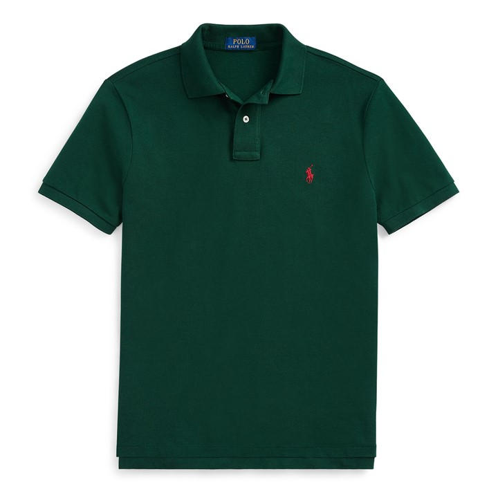 Polo Ralph Lauren Men' Green Custom Short Sleeve Polo Shirt in Size S, Sports Direct