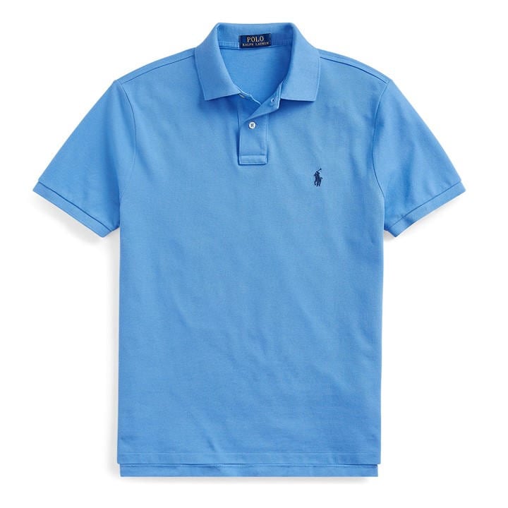 Polo Ralph Lauren Men' Blue Custom Short Sleeve Polo Shirt in Size S, Sports Direct