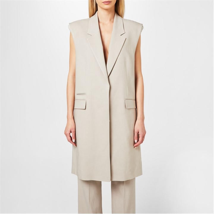 Boss Women's Beige Jewela Tailored Blazer in Size 8, Sports Direct