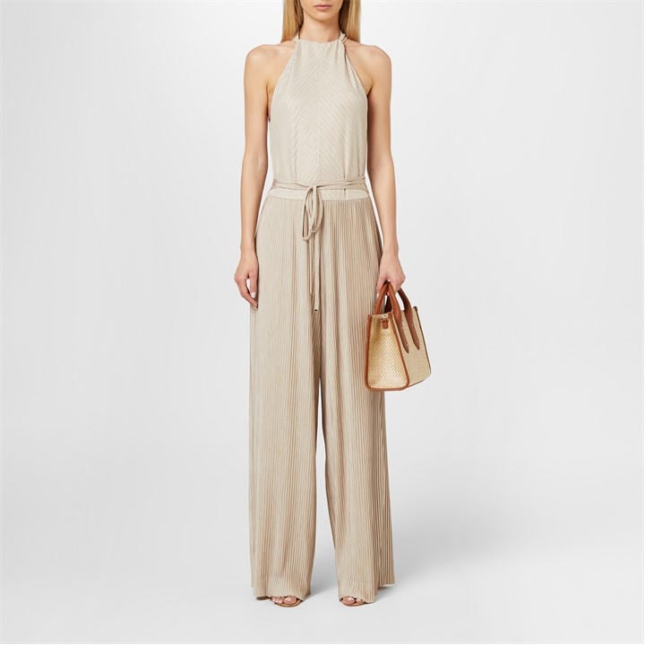 Boss Women's Beige Exuma Jumpsuit in Size 12, Sports Direct