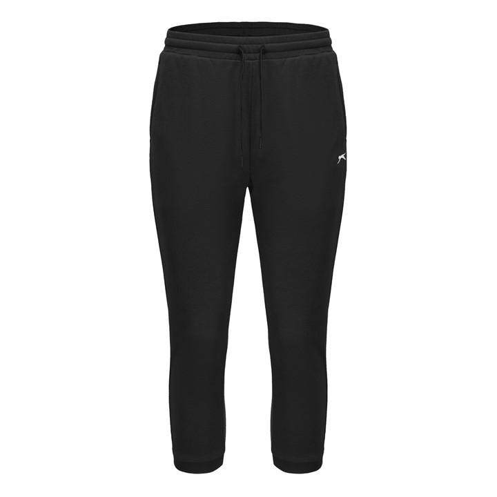 Slazenger Women's Black Leisure Three Quarter Interlock Jogging Bottoms in Size 14, Sports Direct