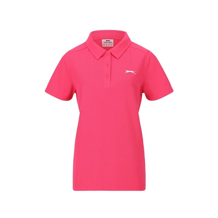 Slazenger Women's Pink Pique Polo in Size 10, Sports Direct
