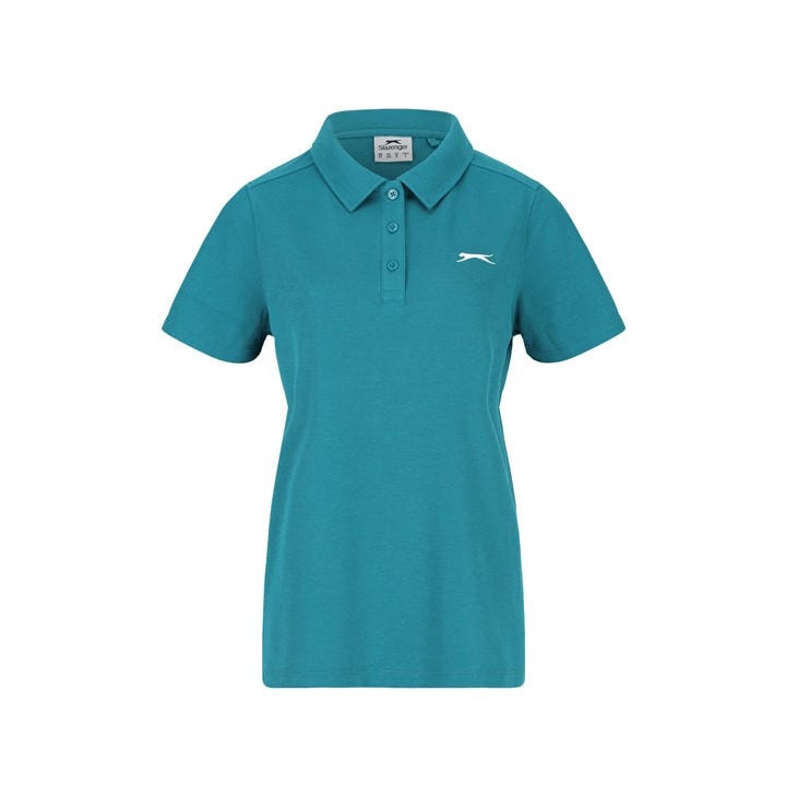 Slazenger Women's Blue Pique Polo in Size 20, Sports Direct