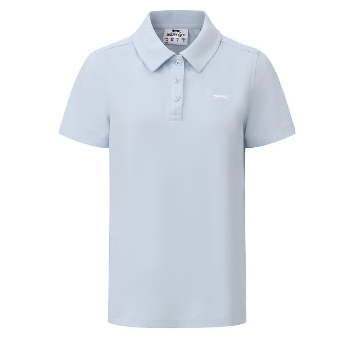 Slazenger Women's Blue Pique Polo in Size 14, Sports Direct
