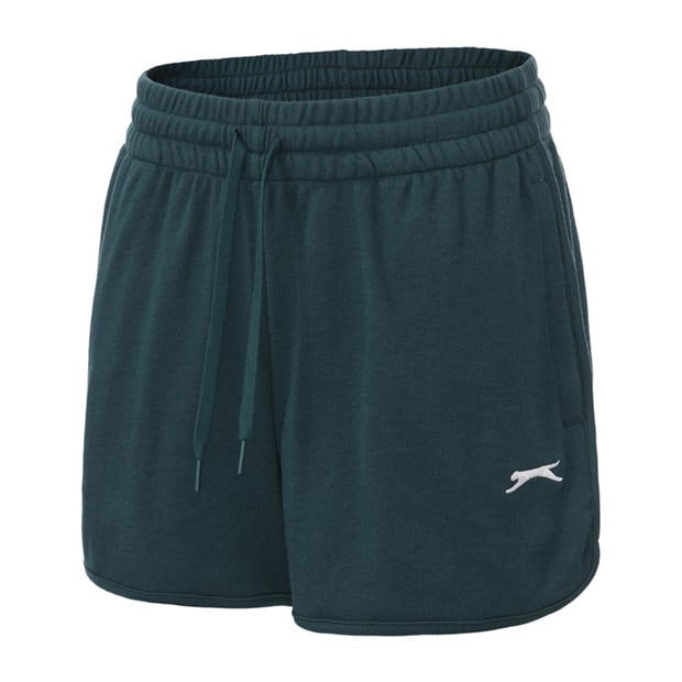 Forest Green - Slazenger - Fleece Interlock Shorts Womens