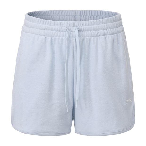 Light Blue - Slazenger - Fleece Interlock Shorts Womens