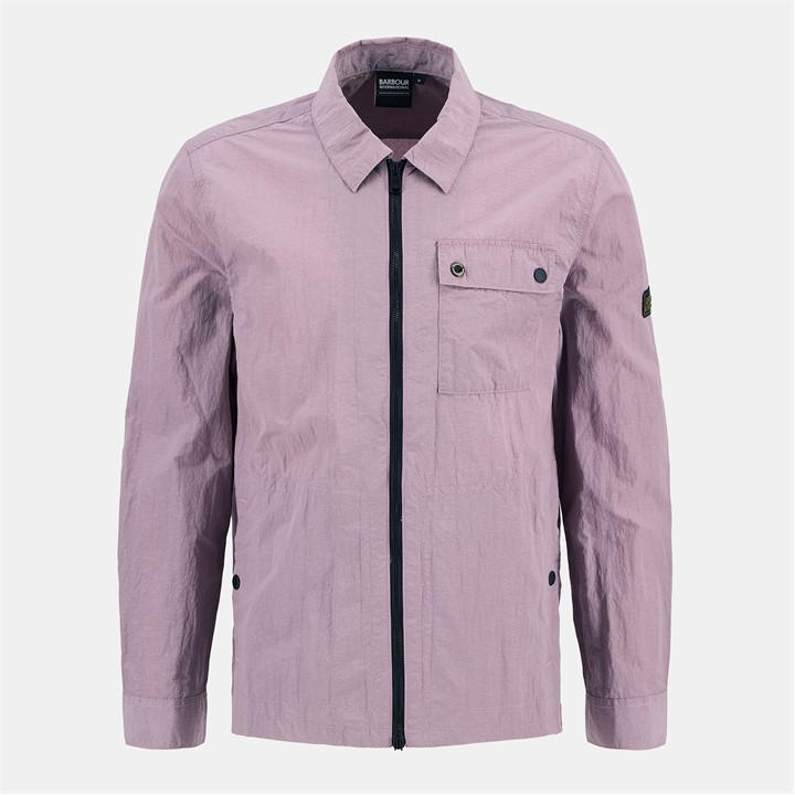 International  Men's  Inline Cotton Long Sleeve Overshirt, Football by Barbour  in Size M, Sports Direct