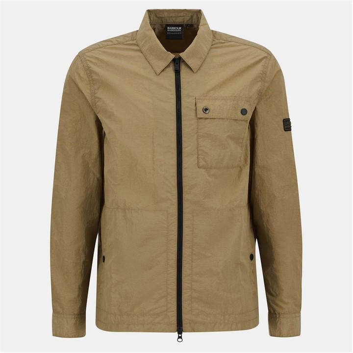 International  Men'  Inline Cotton Long Sleeve Overshirt, Football by Barbour  in Size S, Sports Direct