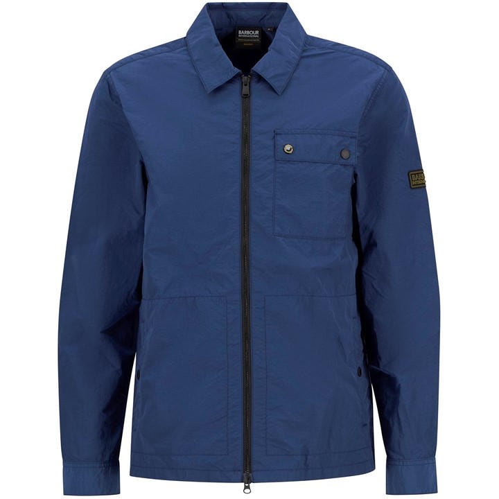 International  Men's  Inline Cotton Long Sleeve Overshirt, Football by Barbour  in Size 2XL, Sports Direct