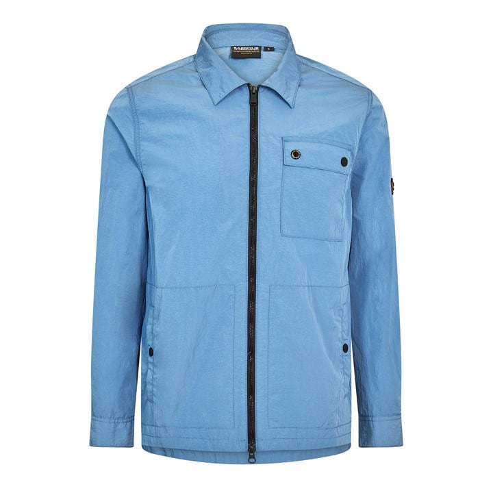 International  Men's  Inline Cotton Long Sleeve Overshirt, Football by Barbour  in Size 2XL, Sports Direct