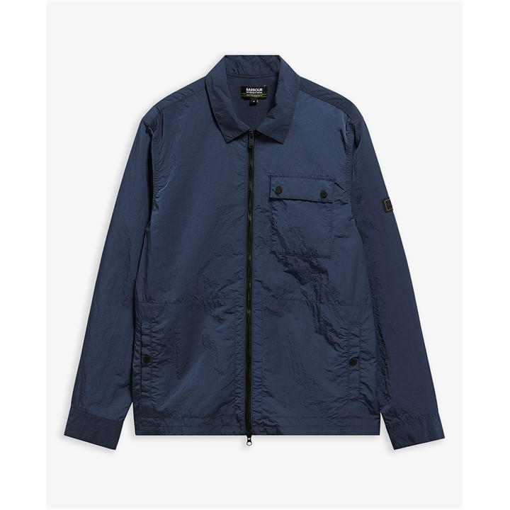 International  Men's  Inline Cotton Long Sleeve Overshirt, Football by Barbour  in Size L, Sports Direct