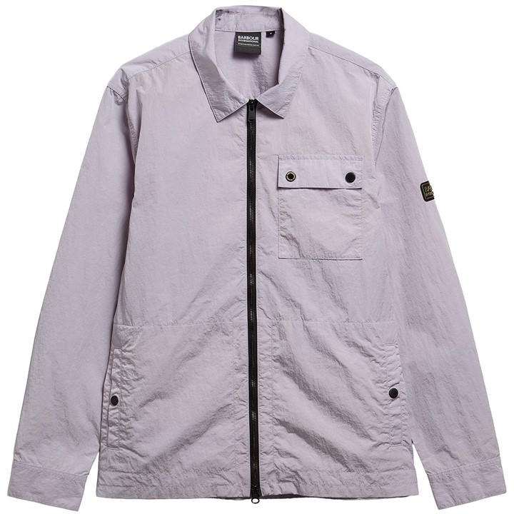 International  Men's  Inline Cotton Long Sleeve Overshirt, Football by Barbour  in Size L, Sports Direct
