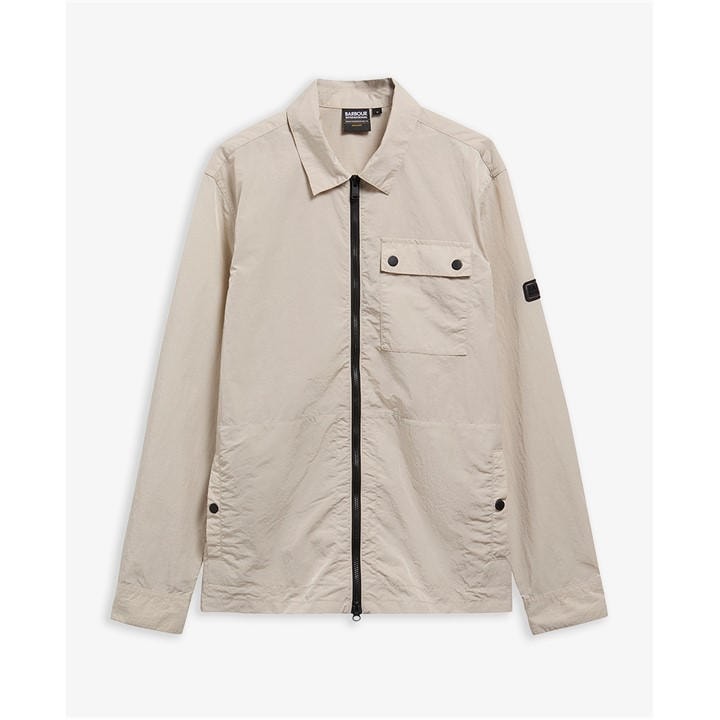 International  Men's  Inline Cotton Long Sleeve Overshirt, Football by Barbour  in Size L, Sports Direct