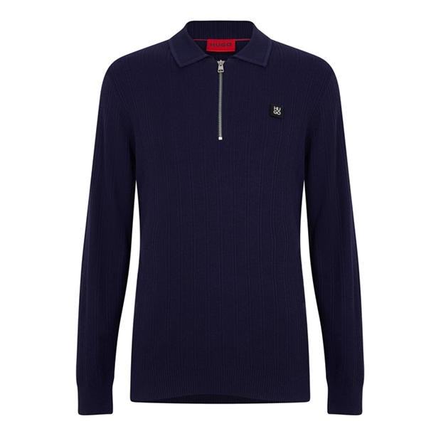 HUGO | Sastoro 1/4 Zip Top | Navy | SportsDirect.com