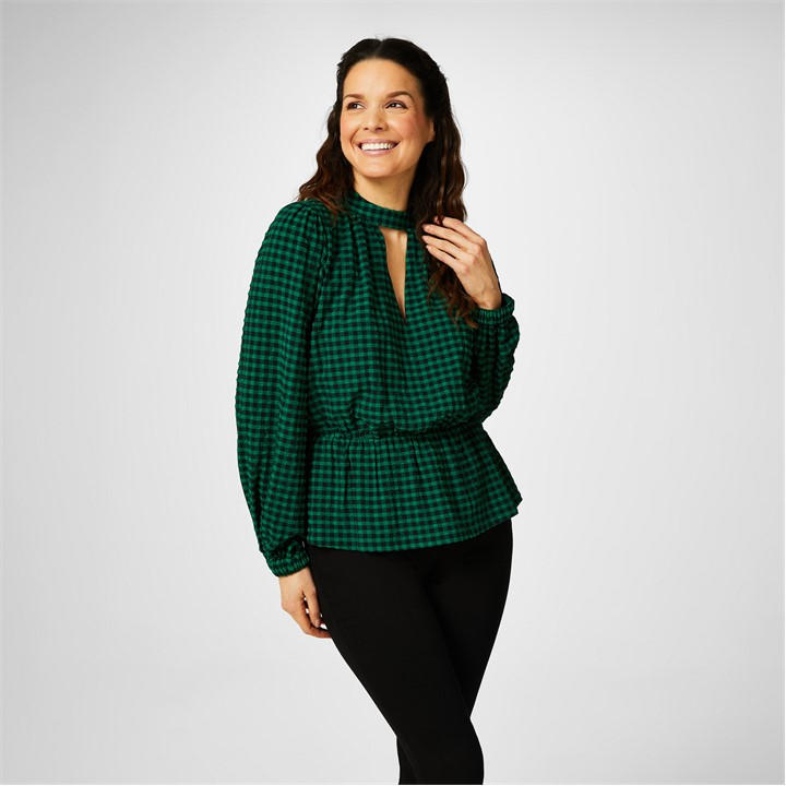 Biba Women's  Textured Blouse in Size 8, Sports Direct