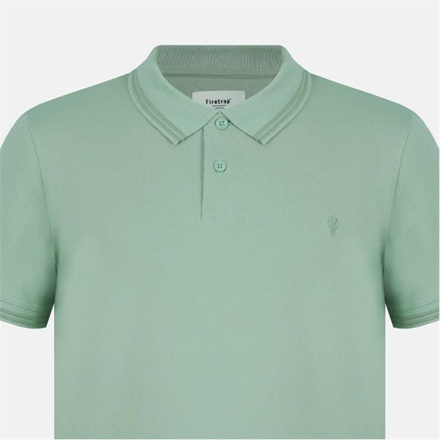 LightGreen - Firetrap - Lazer Polo Shirt Mens