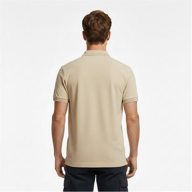 Beige - Firetrap - Lazer Polo Shirt Mens