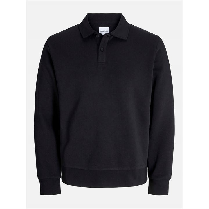 Jack And Jones Men's Black Bradley Sweat Polo in Size 2XL, Sports Direct