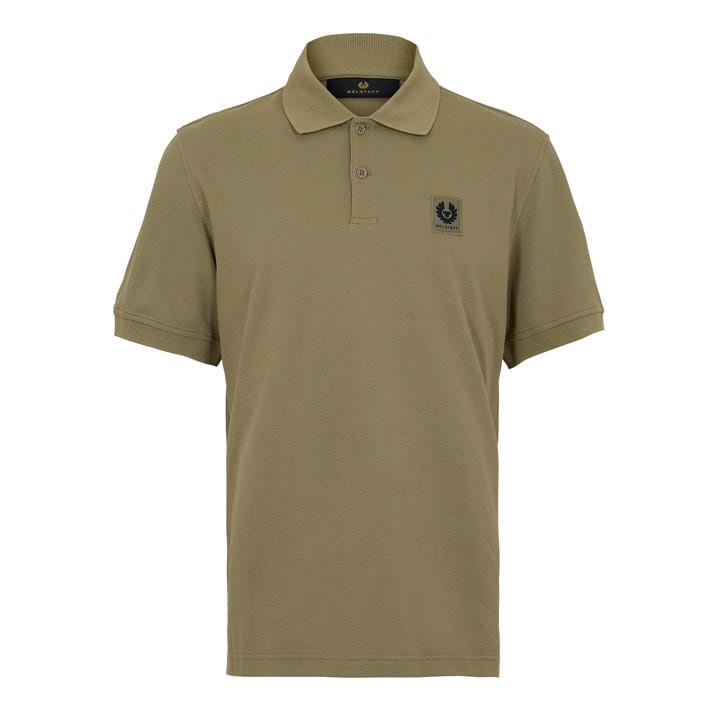 Belstaff Men's Green Cotton Pique Polo in Size L, Sports Direct