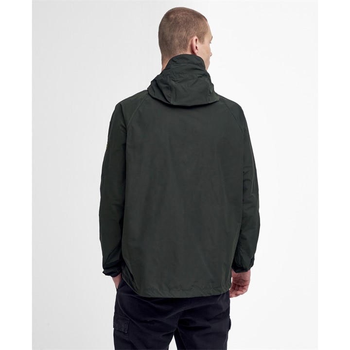 International  Men's  Porter Showerproof Hooded Long Sleeve Rain Anorak, Football by Barbour  in Size L, Sports Direct