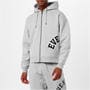Grey Marl - Everlast - Large Logo Zip Hoodie