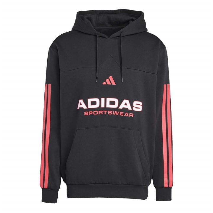 Adidas Men's Black House Of Tiro Nations Pack Hoodie  in Size 2XL, Sports Direct