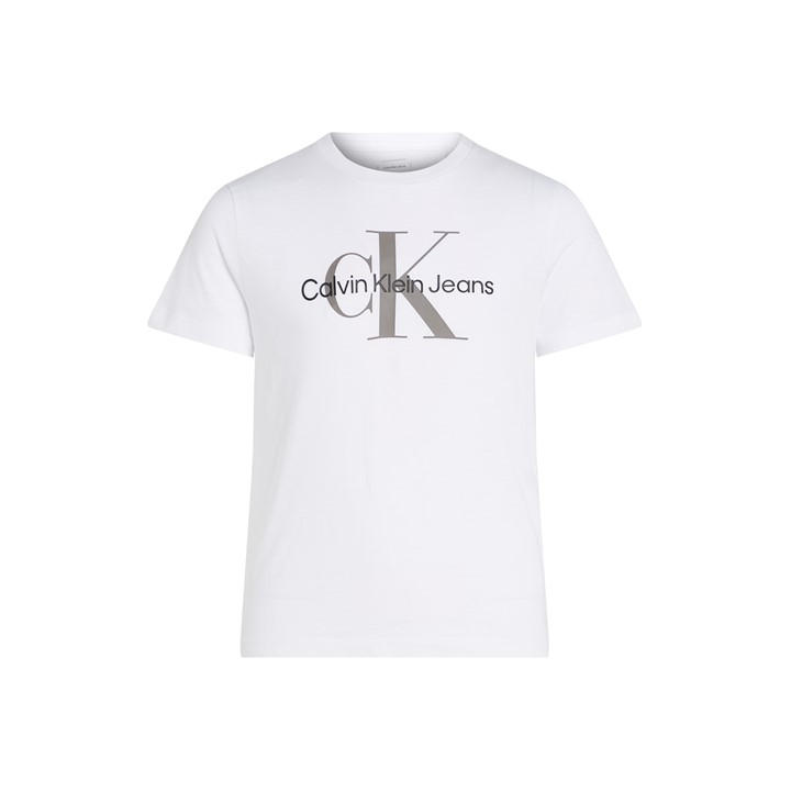 Calvin Klein Jeans  Kids White Monogram T Shirt  in Size 14 - 16 Years, Sports Direct