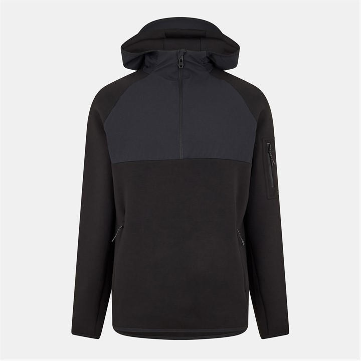 Boss Men's Black Urban Quarter Zip Lightweight Fleece in Size 2XL, Sports Direct