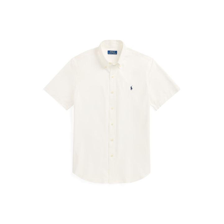 Polo Ralph Lauren Men's White Poplin Short Sleeve Shirt in Size M, Sports Direct
