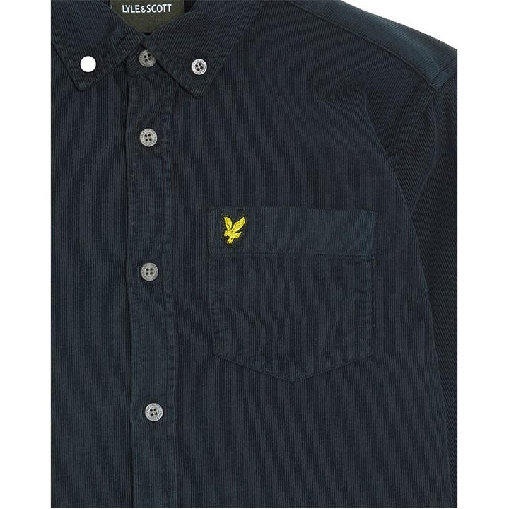 Lyle And Scott Boys Blue Kids' Long Sleeve Corduroy Shirt in Size 14+ Years, Sports Direct