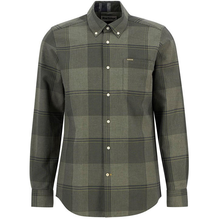 Barbour Men's Green Heaney Shirt in Size XL, Sports Direct