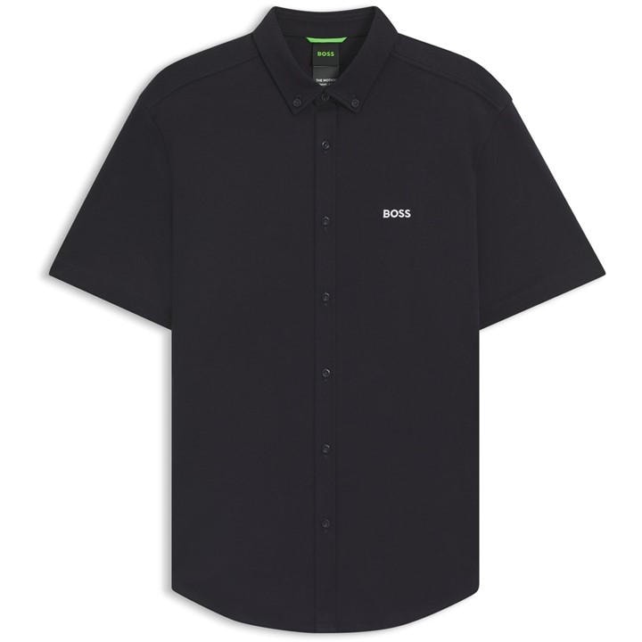 Boss Men's Blue Hbg Motion S Plain Short-Sleeve Shirt in Size XL, Sports Direct
