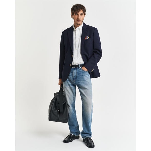 Biały - Gant - Regular Fit Classic Poplin Short Sleeve Shirt