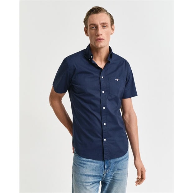 Morski - Gant - Regular Fit Classic Poplin Short Sleeve Shirt