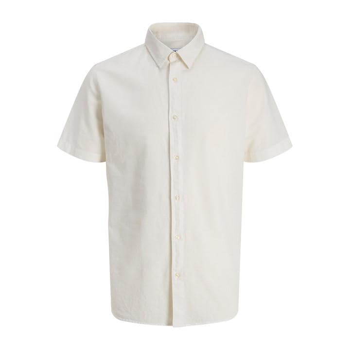 Jack And Jones Men's White Short Sleeve Plain Shirt in Size 2XL, Sports Direct