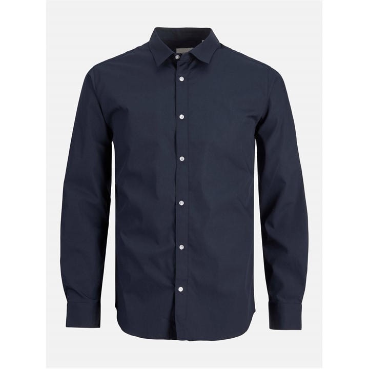 Jack And Jones Men' Blue Joe Poplin Shirt in Size S, Sports Direct