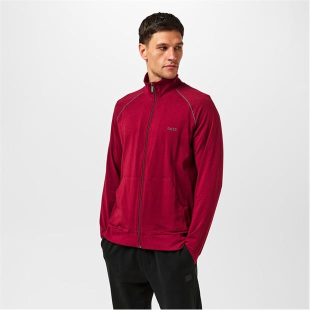 Dark Red 602 - Boss - Men's MixMatch Full Zipped Fleece Jacket