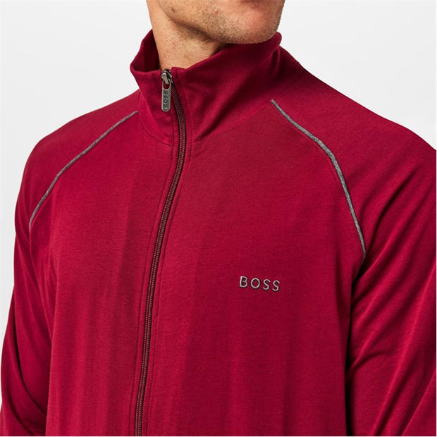 Dark Red 602 - Boss - Men's MixMatch Full Zipped Fleece Jacket