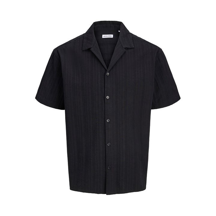 Jack And Jones Men's Black Short Sleeve Plain Shirt in Size M, Sports Direct