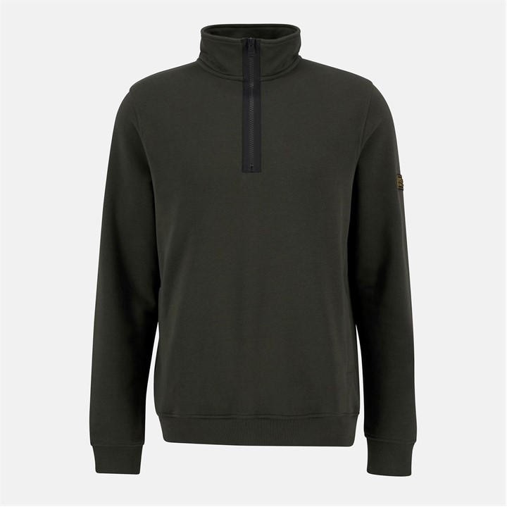 International  Men'  Outline Half-Zip Sweatshirt, Football by Barbour  in Size S, Sports Direct