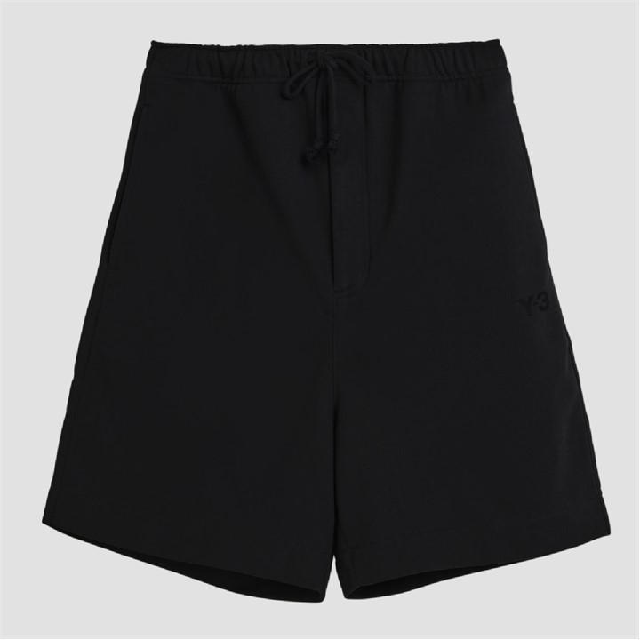 Y3 Men' Black French Terry Tailored Shorts in Size S, Sports Direct