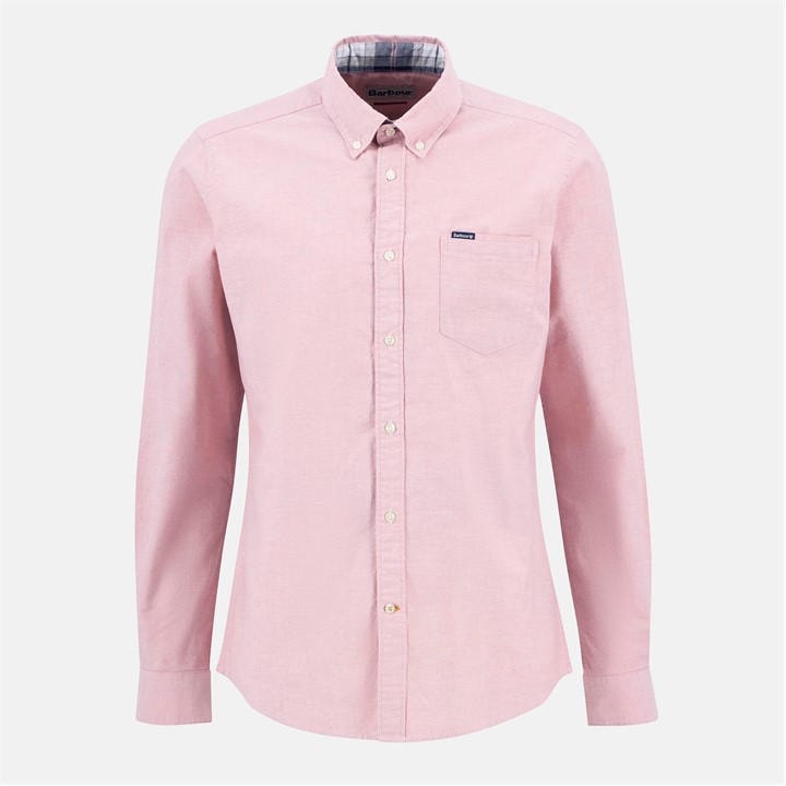 Barbour Men' Pink Marsden Tailored Long-Sleeved Shirt in Size S, Sports Direct
