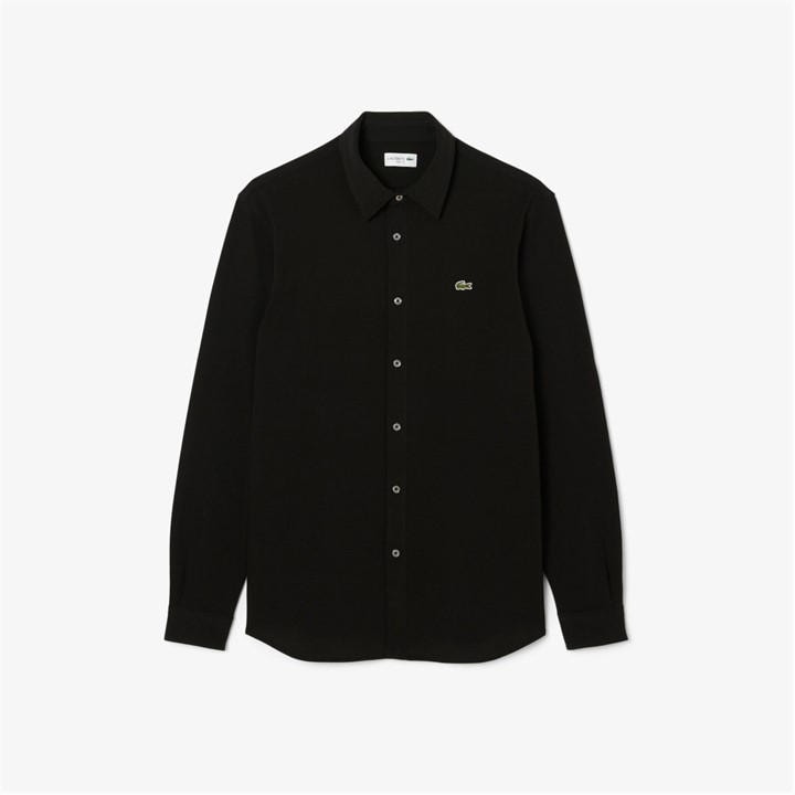 Lacoste Men' Black Plain Shrt L in Size S, Sports Direct