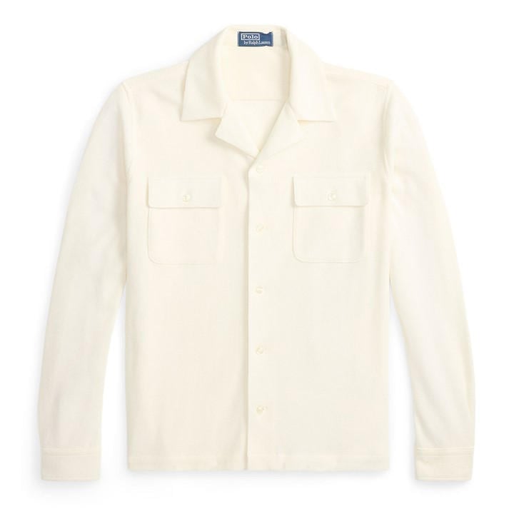 Polo Ralph Lauren Men's Cream Long Sleeve Plain Shirt in Size XL, Sports Direct