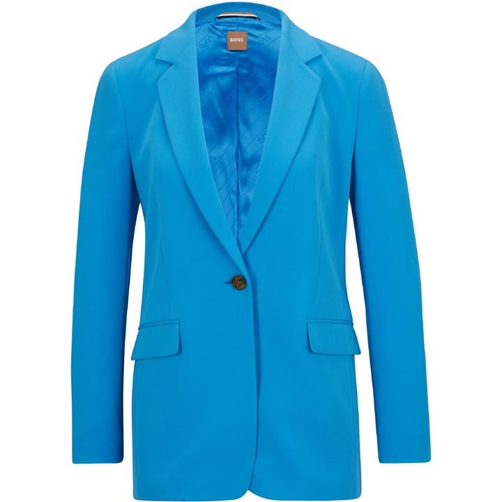 Boss Women's Blue Jocaluah Suit Jacket in Size 12, Sports Direct